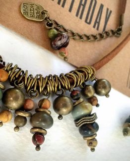 jasper thong necklace